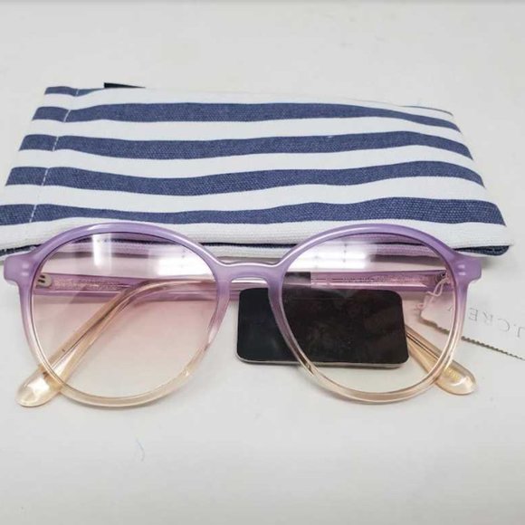 New women\'s J Crew retro ombre round sunglasses Orchid Fade main image 5